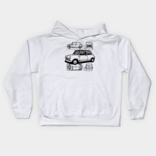 The iconic british classic small car that changed the world Kids Hoodie